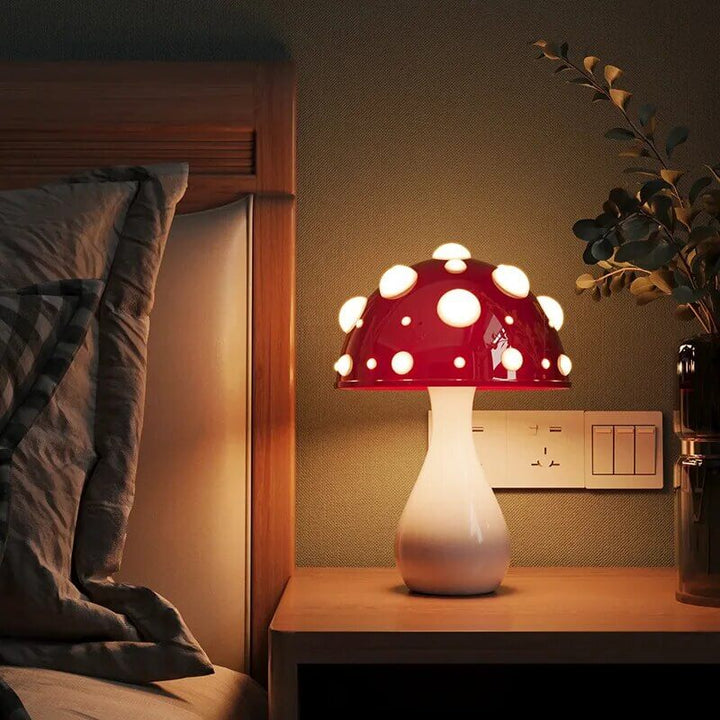 LED Mushroom Table Lamp - Dimmable, Modern Decor