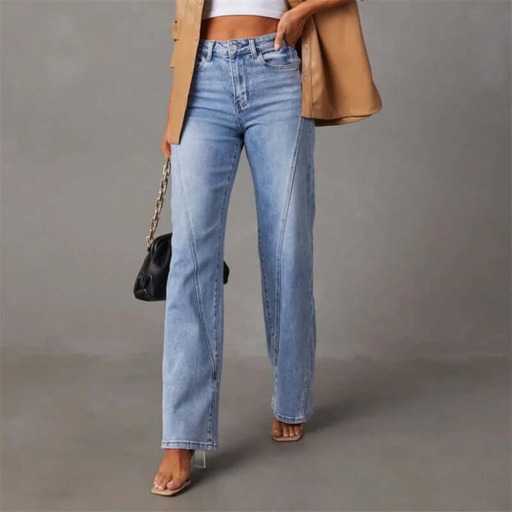 Women's Wide Leg High Waisted Jeans