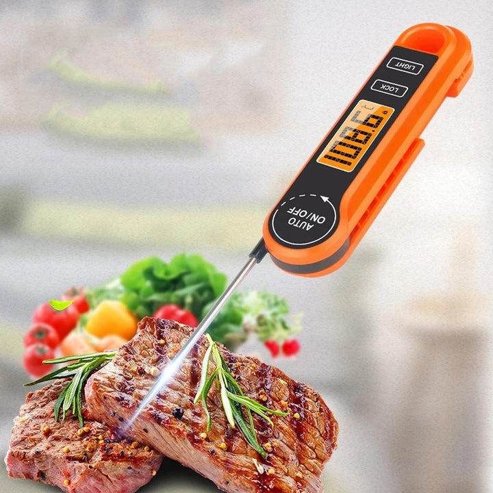 Digital Food Thermometer with Backlit LCD