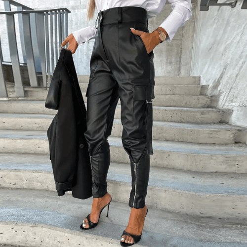 Women's Slim Fit Cargo Trousers