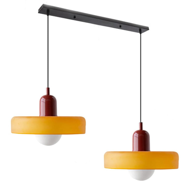 2 Heads Modern Glass Pendant Light
