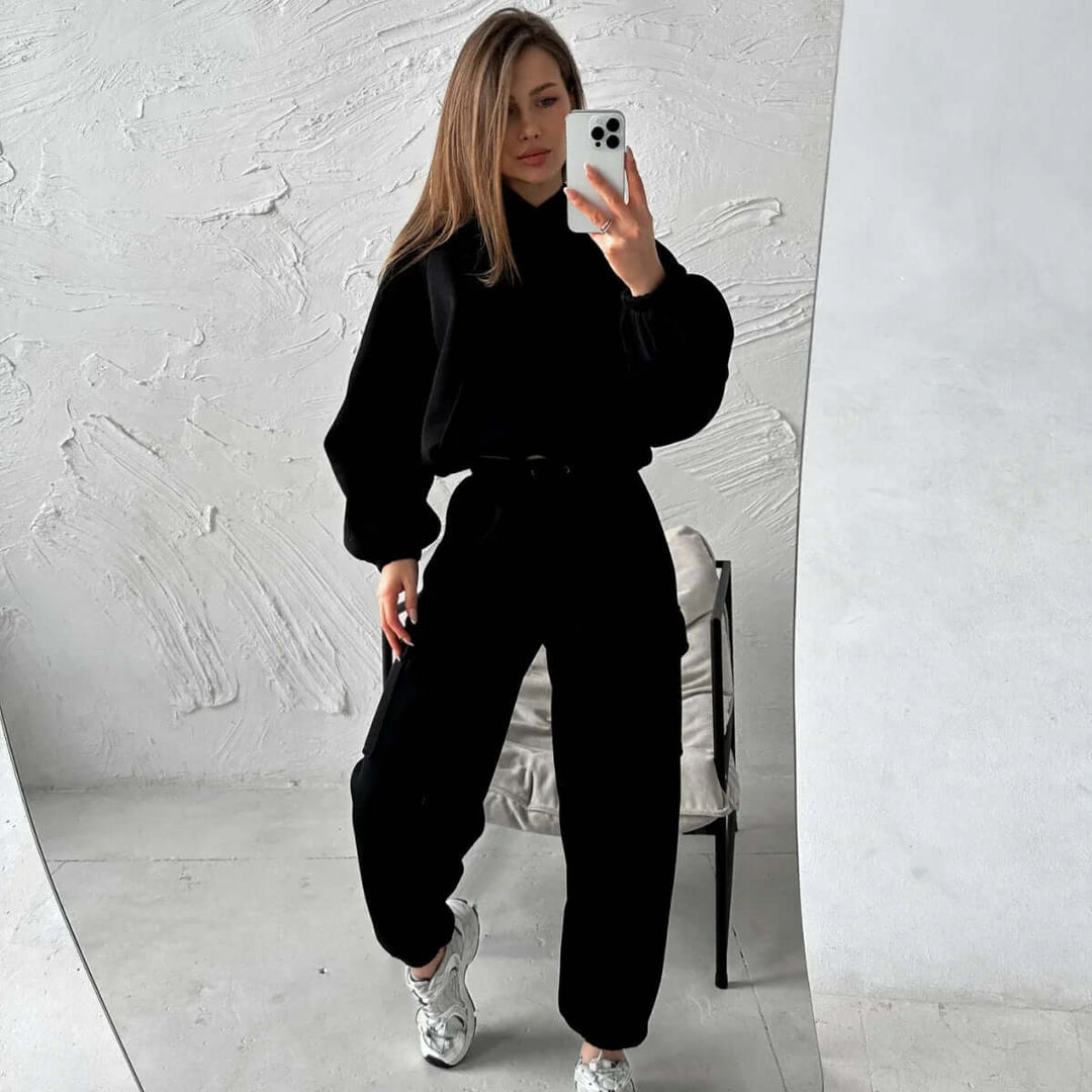 Women's Relaxed Fit Hoodie and Jogger Set