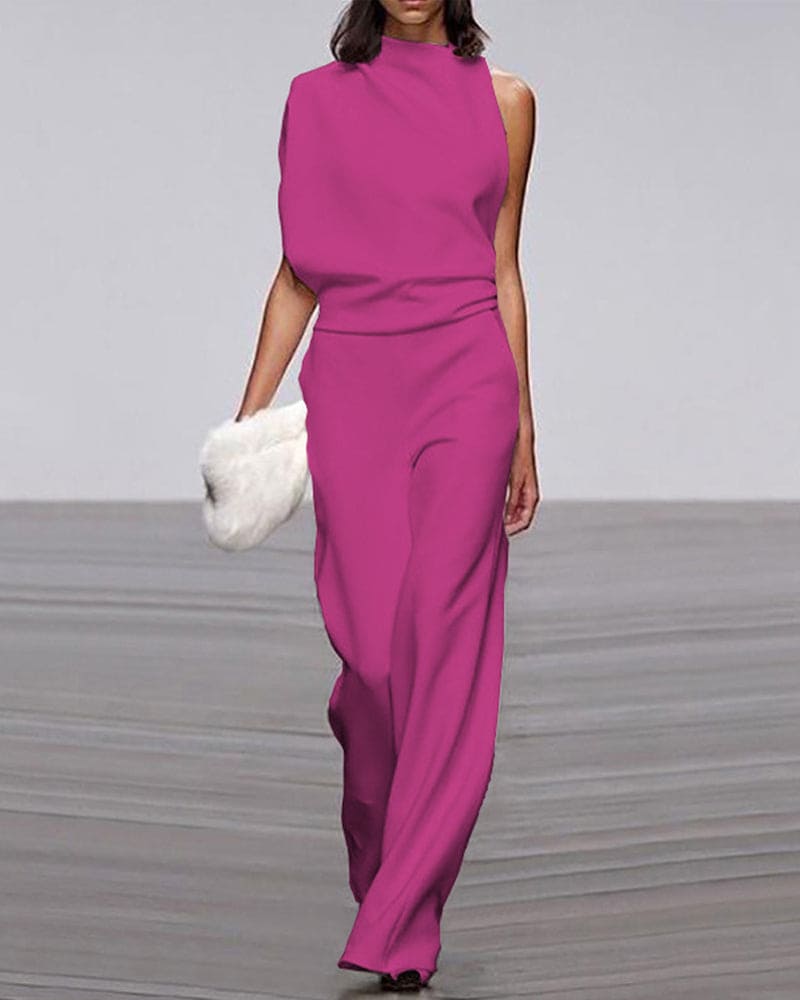 Women's Sleeveless Formal Jumpsuit
