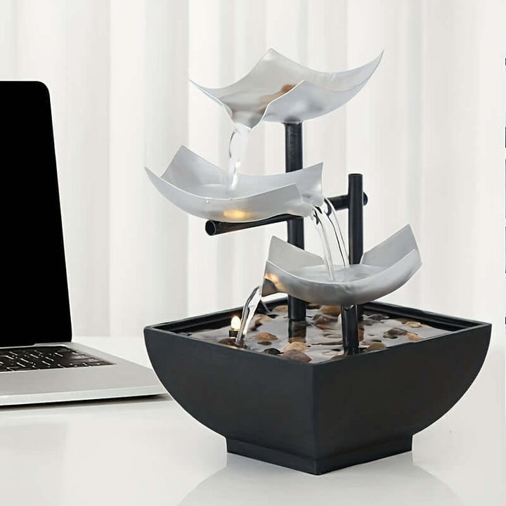 Tabletop Electric Water Fountain with Light