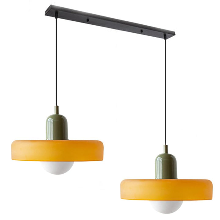 2 Heads Modern Glass Pendant Light