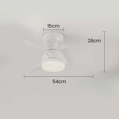 Modern Wooden Ceiling Fan with LED Light