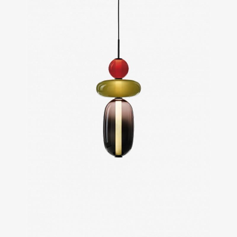 Colorful Glass Pendant Light - Modern Hanging Lamp