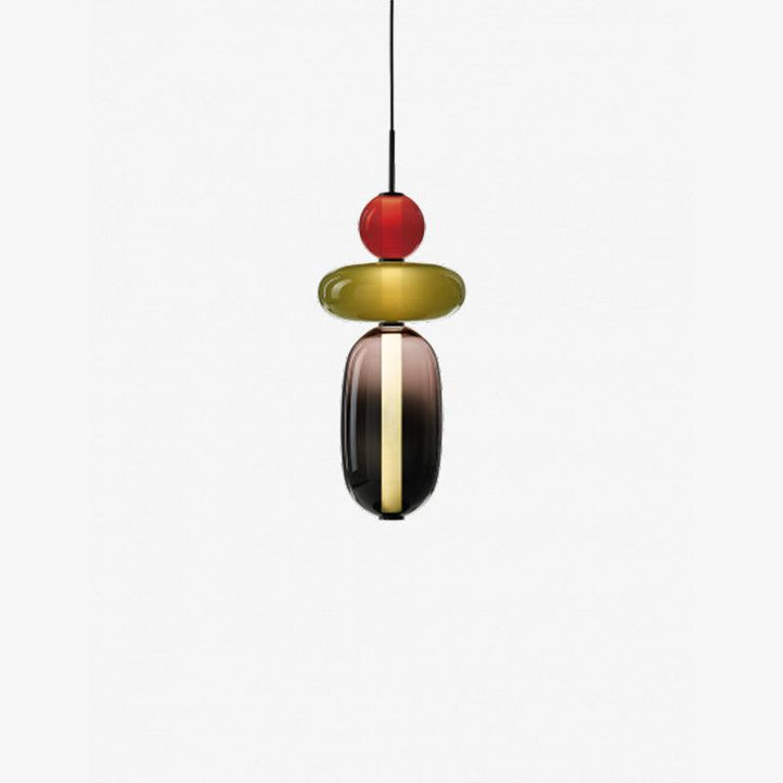 Colorful Glass Pendant Light - Modern Hanging Lamp