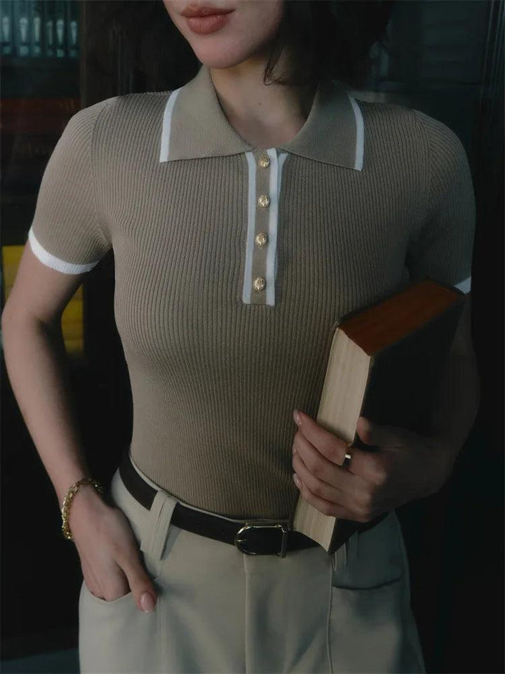 Knitted Polo Shirt