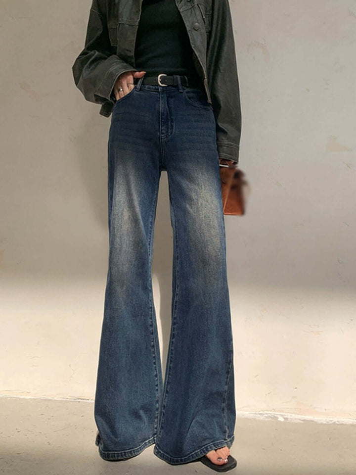 Women's Wide Leg High-Waisted Vintage Jeans