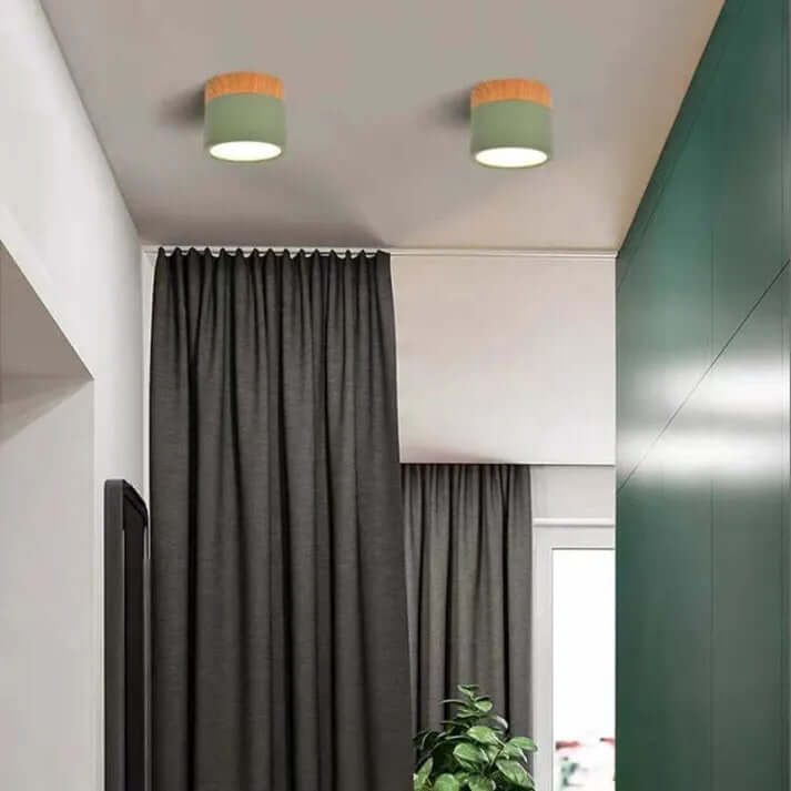 Modern Cylinder LED Ceiling Light for Hallways