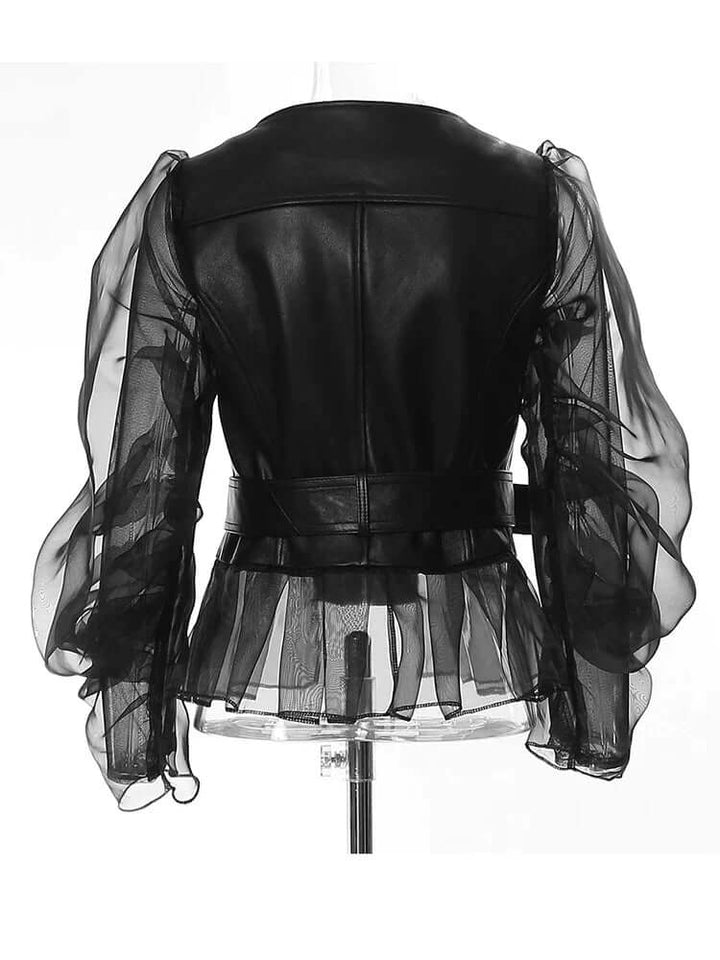 Women's Sheer Mesh Motorcycle Jacket