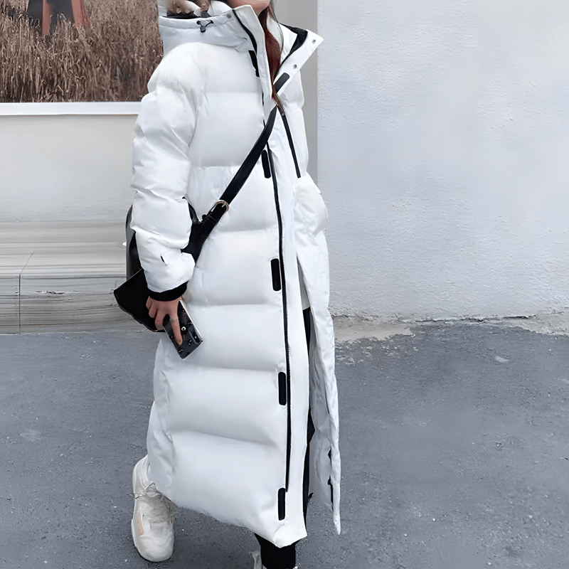 Women's Hooded Longline Puffer Jacket