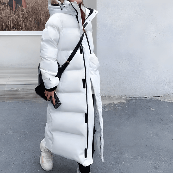 Women's Hooded Longline Puffer Jacket