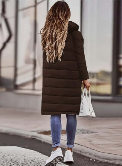 Women's Padded Winter Coat with Hood
