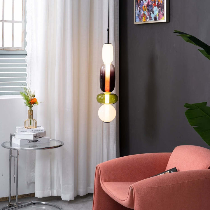 Colorful Glass Pendant Light - Modern Hanging Lamp