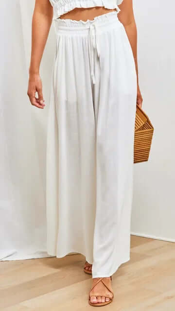 Women's Loose Fit Drawstring Trousers