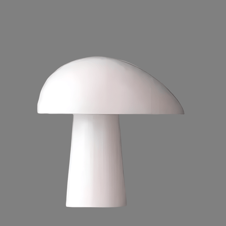 Modern Wood Table Lamp with Mushroom Design