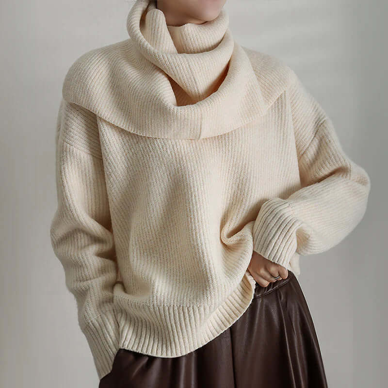 Women's Oversized Turtleneck Jumper
