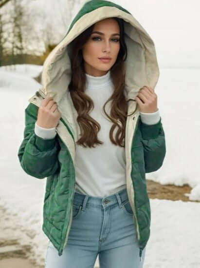 Women's Fleece-Lined Hooded Jacket