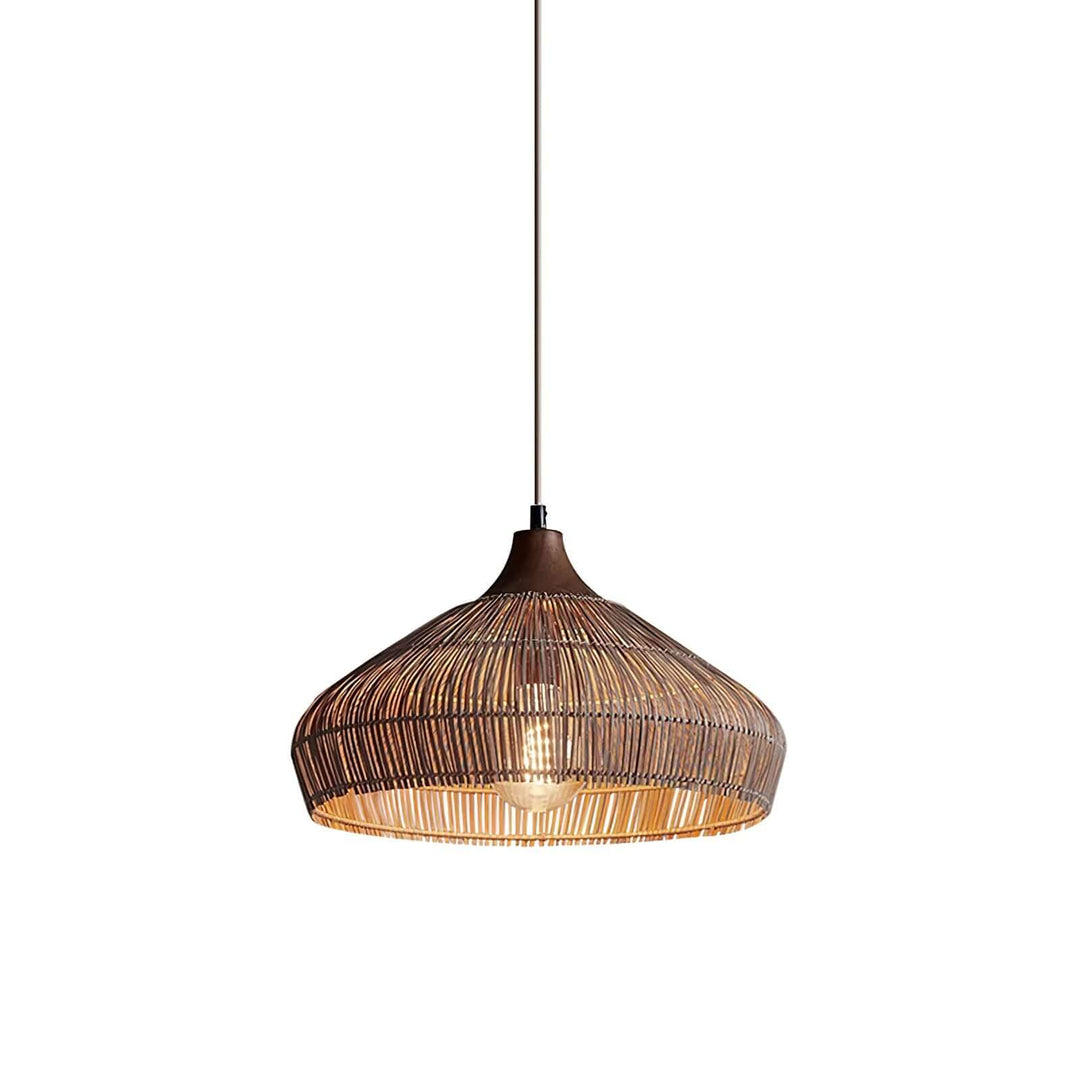 Handwoven Wicker Rattan Pendant Light