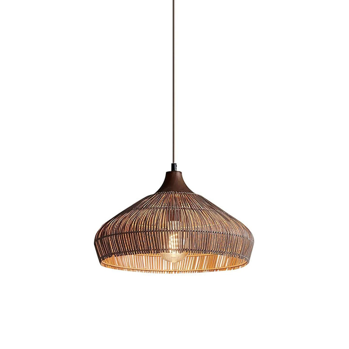 Handwoven Wicker Rattan Pendant Light