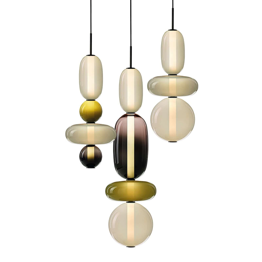 Colorful Glass Pendant Light - Modern Hanging Lamp
