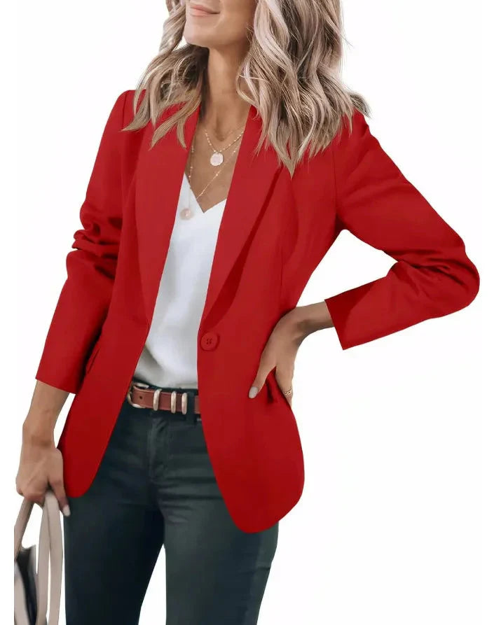 Women's Classic Vintage Blazer with Tailored Fit