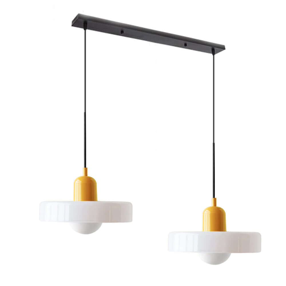 2 Heads Modern Glass Pendant Light