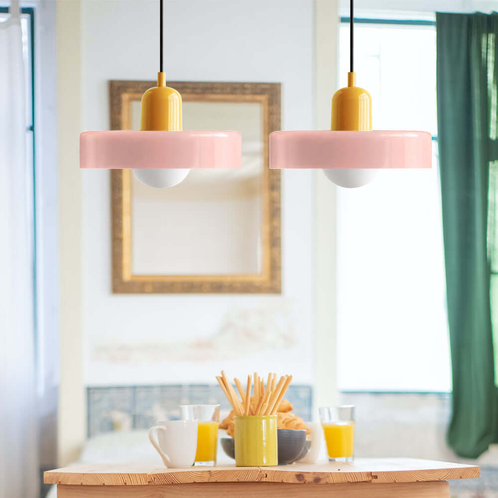 2 Heads Modern Glass Pendant Light