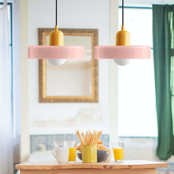 2 Heads Modern Glass Pendant Light