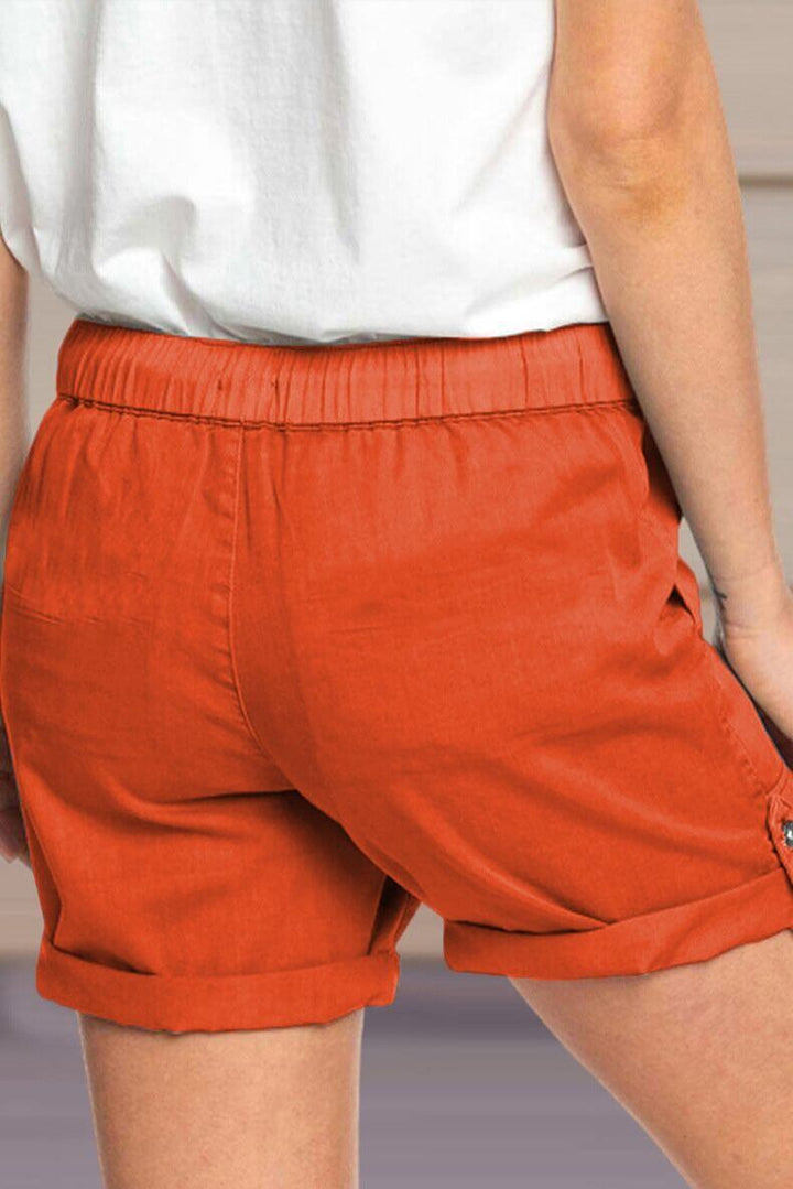Women's Relaxed Fit Shorts with Drawstring Waist