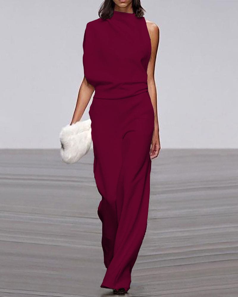 Women's Sleeveless Formal Jumpsuit