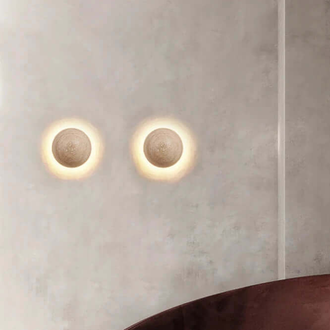 Nordic Cream Travertine Wall Lamp
