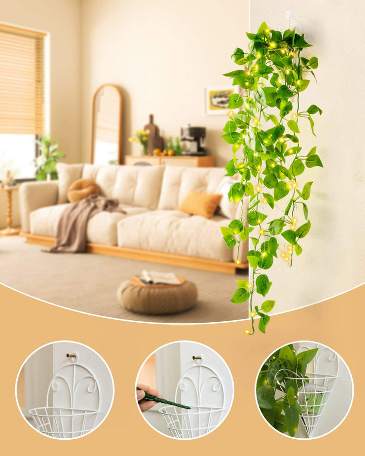Illuminated Artificial Ivy Vine Garland Lights