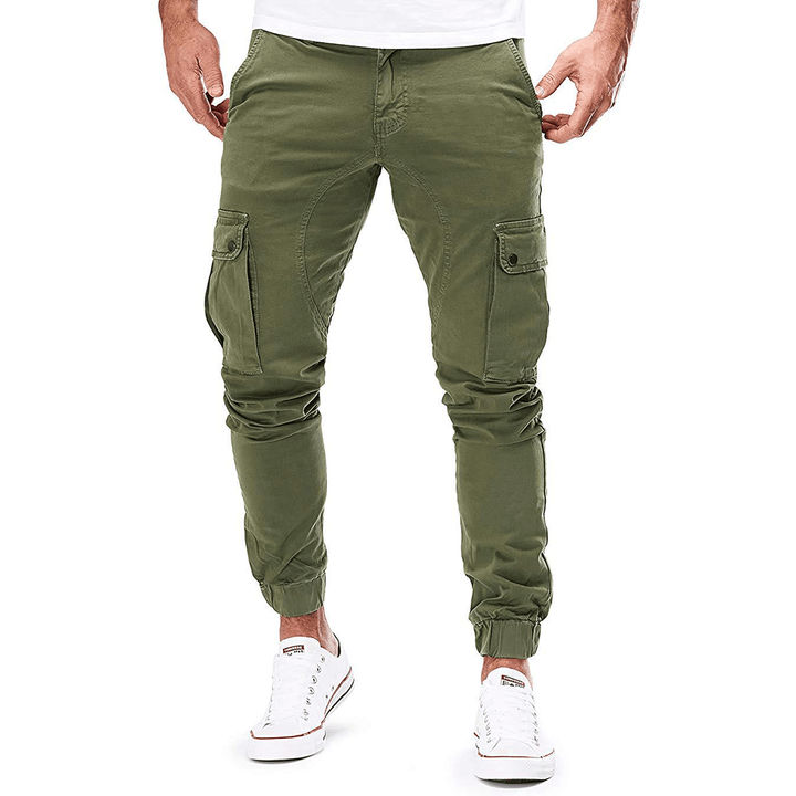 Men's Slim Fit Stretch Cargo Trousers