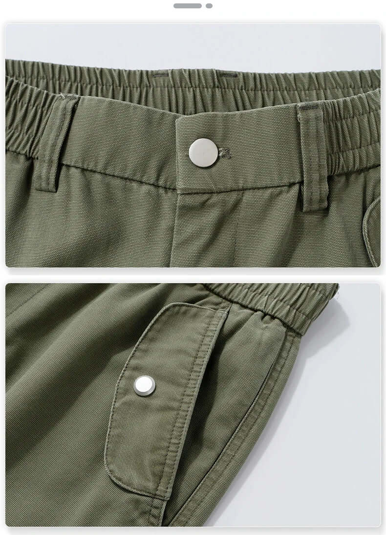 Men's Relaxed Fit Cargo Trousers with Multiple Pockets