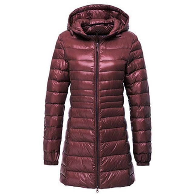 Women's Lightweight Long Down Jacket