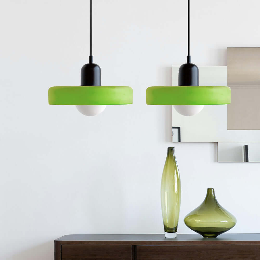 2 Heads Modern Glass Pendant Light
