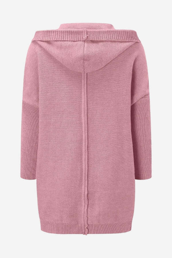 Women's Knitted Hooded Coat