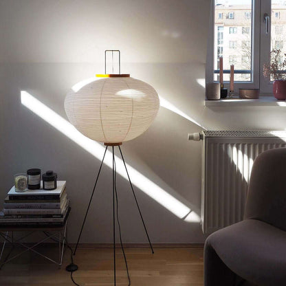 Elegant Paper Floor Lamp with Diffused Lighting