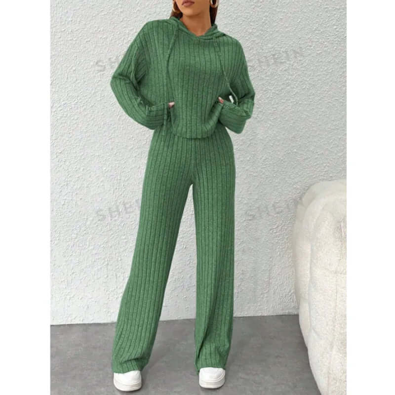 Casual Tracksuit with Hoodie and Trousers