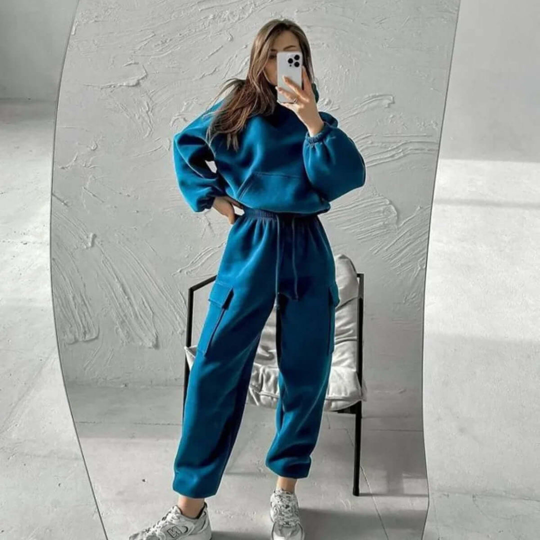 Women's Relaxed Fit Hoodie and Jogger Set