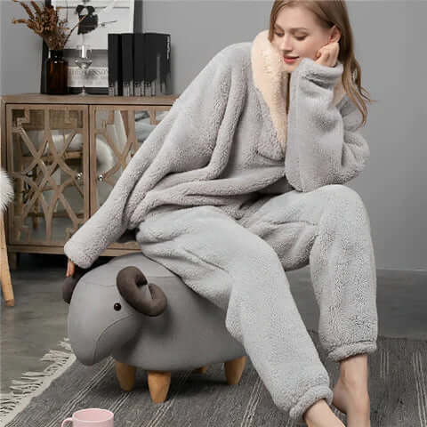 Women's Fleece Pyjama Set - Cosy Loungewear