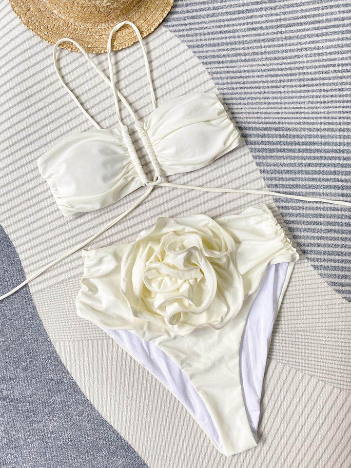 Women's Floral Halter Neck Bikini