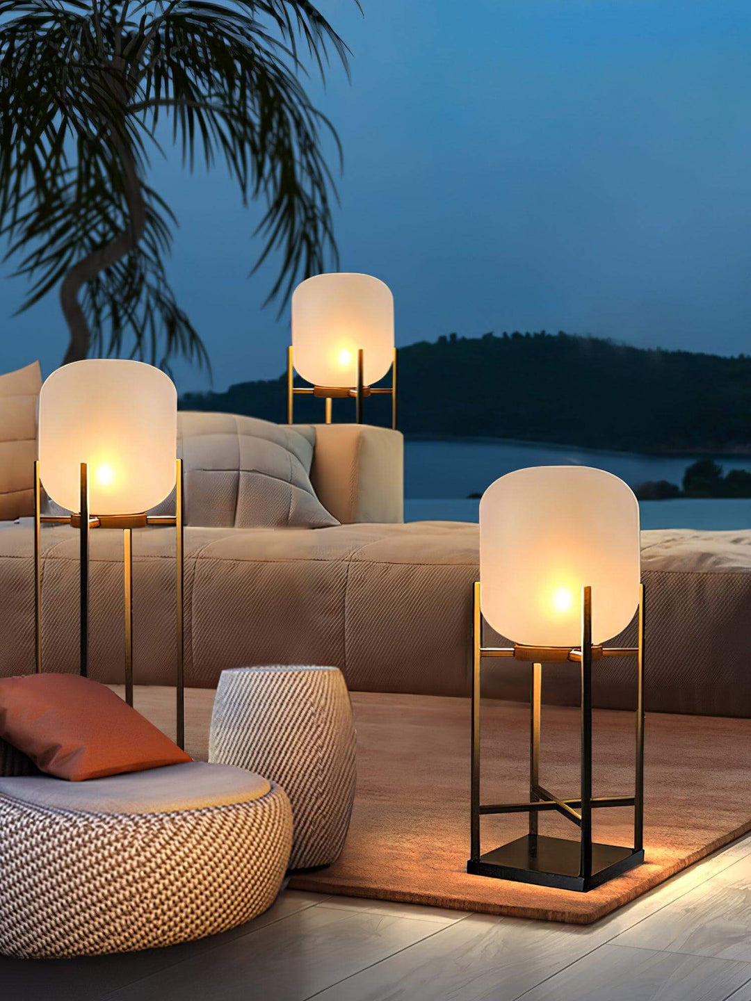 Solar Outdoor Floor Lamp Lantern