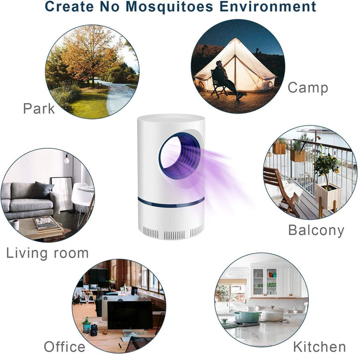 Indoor/Outdoor UV Light Mosquito & Fly Trap for Pest Control