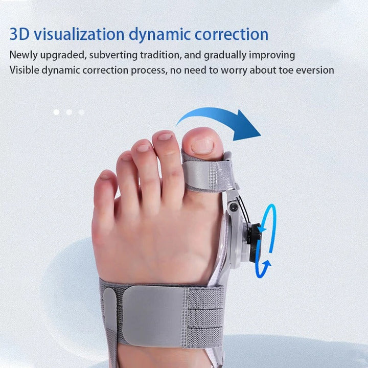 BunionEase Adjustable Relief Brace for Hallux Valgus Pain