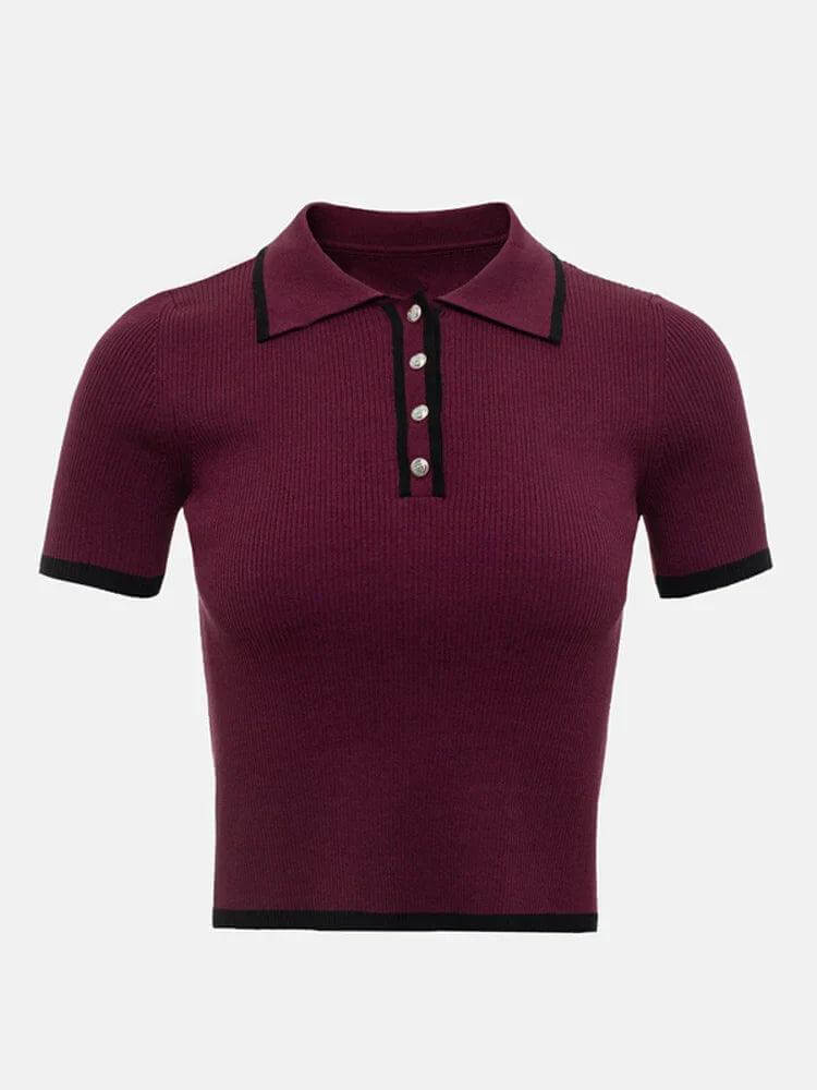 Knitted Polo Shirt