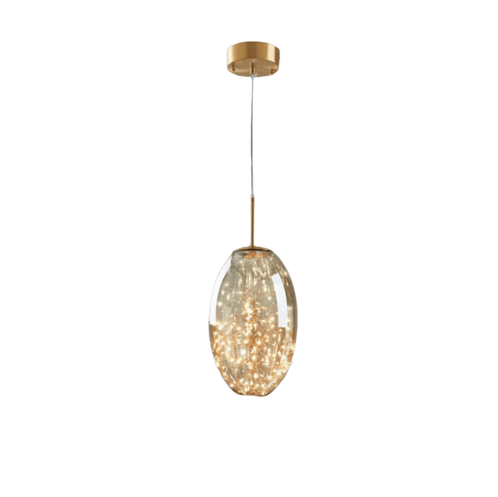 Modern Gray Glass Starry Sky Pendant Light